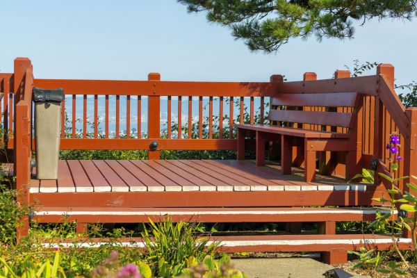 Redwood Deck Construction in Salem